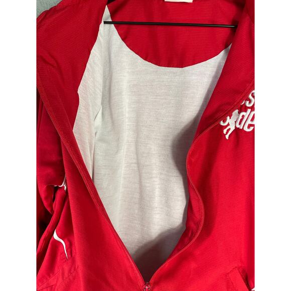 Teamwork Athletic Apparel West Side Red Full Zip Track Jacket Mens L Warmup Coat - Picture 7 of 9